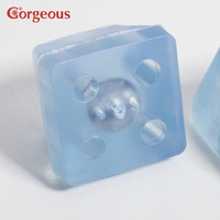 Pieds de table Pieds de meubles en métal Pieds en plastique Pieds de canapé de meubles Triangle transparent en plastique moderne magnifique K2481 Carton en PVC