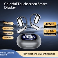 Casque sportif transfrontalier à écran LCD ouvert, écran tactile couleur, pour traduction intelligente AI ANC, IPX7