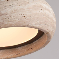 Lampe suspendue en résine créative nordique, style minimaliste Wabi-Sabi, luminaire suspendu pour salon, chevet, restaurant, décoration intérieure