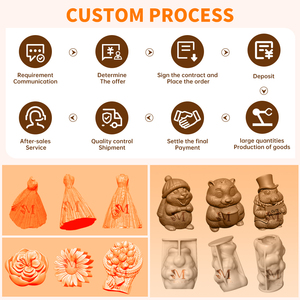 Moules en silicone créatifs J10-556 pour bougies parfumées en forme de poney pour l'Année du <span class=keywords><strong>Cheval</strong></span>, bougies cadeaux festives sur le <span class=keywords><strong>thème</strong></span> du poney - Product Image 5