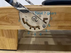 Высококачественный прочный дубовый Пилатес, реформатор для домашнего использования, студийный полный аксессуар, 6 пружин, бесшумный портативный регулируемый корпус - Product Image 3