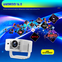 Projecteur intelligent HY450 Max 8K, 1080P, 900 Ansi, mini projecteurs de cinéma maison, projecteur portable, Android 14 GTV, vidéo 4K, Proyector