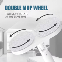 Balai Laveur Électrique Sans Fil Intelligent Double Tête Rotative Automatique Rechargeable Pulvérisateur Plat Nettoyant de Sols Ménager