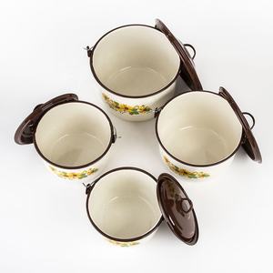 Service de table en porcelaine émaillée de 14 pièces avec 7 tailles (18-34 cm) couleur turquoise Marque sud-américaine - Product Image 6