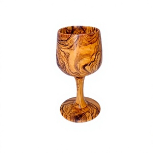 Verre à vin en bois massif écologique personnalisé, fait main, réutilisable, 250 ml, design moderne pour les fêtes - AZ ENTERPRISES Factory - Product Image 3