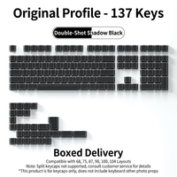 Kit de touches translucides rétroéclairées OEM Profile 137 touches pour claviers à effet Hall et mécaniques, ajustement universel personnalisé 60%/75%/100%