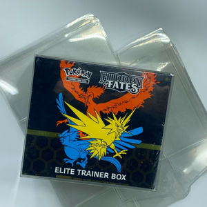 Dustproof PVC Pokemon Elite Trainer Box ETB Plastic Protector Case Protective Box Display Showcase