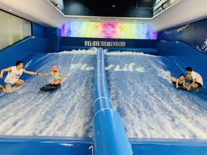 Parc aquatique à thème, équipement de piscine à vagues à double voie, simulateur de surf, construction en PVC, fibre de verre et aluminium, capacité de 500 kg, 50 m d'eau - Product Image 6