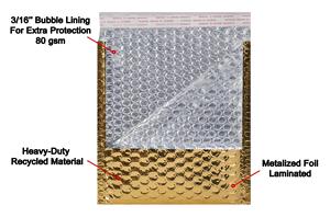 10X13Inch Bưu Phẩm Bong Bóng Gửi Thư Túi Vàng Phong Bì Tùy Chỉnh In Poly Mailer Bag Vận Chuyển Nhanh Bưu Kiện Nhựa Chuyển Phát Nhanh Túi - Product Image 3