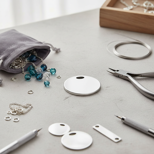 Piastra Lucida con Foro da 30 mm di Diametro per Componenti e Accessori di Gioielleria - Product Image 3