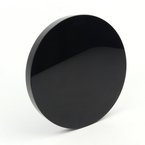 Wholesale Natural Energy Stone Polished Black Obsidian Round <b>Mirror</b> <b>Crystal</b> Coaster Slices for Decoration - Product Image 4