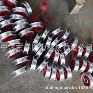 Poulies plates pour pose de câbles personnalisées, en acier et en alliage d'aluminium, poulies moulées sous pression avec revêtement en caoutchouc - Product Image 4