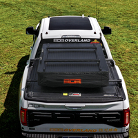 Tente de toit triangulaire en toile de tissu pour voiture et pick-up, en alliage d'aluminium, double/simple/extra cabine, pour le camping
