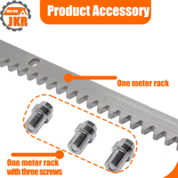 Support en fer de haute qualité de 1 m, épaisseur 12 mm, design moderne, support de portail coulissant extérieur galvanisé, inclut les accessoires pour portes et fenêtres
