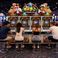 Machine à poussoir de pièces de monnaie à prix d'usine pour parcs d'attractions, avec garantie d'un an, incluant un cabinet et une machine de divertissement, vente en gros