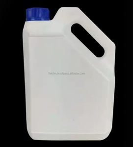 ขวดพลาสติก HDPE ทรงกระบอกสีทอง ยี่ห้อ Fleid ฝาเกลียวสีแดง มีหูหิ้ว ความจุ 4 ลิตร สำหรับใช้ในอุตสาหกรรม พิมพ์ซิลค์สกรีน สำหรับสารเคมี - Product Image 1