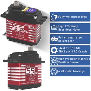 YIPINservo 55KG YP3255BLS Digitaler Servomotor Bürstenlos Hochdrehmoment Metall Winkelgesteuert IP68 1:8 1:10 <span class=keywords><strong>TRX6</strong></span> Scx10 RC Crawler - Product Image 2