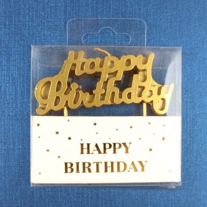 Metal Gold Silver <strong>Letter</strong> Birthday Candle for Happy Birthday <strong>Cake</strong> - Product Image 1