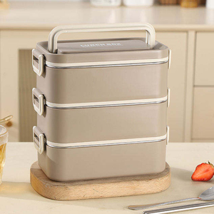 Nouvelle boîte à lunch chauffante pour adultes en acier inoxydable 304, compatible micro-ondes, pour le stockage de bento en 2026 - Product Image 4