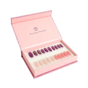 Emballage cadeau en papier d'expédition rose personnalisé recyclé boîte à ongles rose <span class=keywords><strong>Victoria</strong></span> <span class=keywords><strong>Secret</strong></span> avec aimant boîte d'emballage de faux ongles - Product Image 2