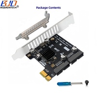 Tarjeta Adaptadora de Expansión PCIe X1 PCI-E 1X a 2 * USB 3.2 de 19 Pines, Nueva de Fábrica, Chip VL805 de 5 Gbps para Panel Frontal de Escritorio