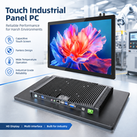 PC industriel à écran tactile de 21,5 pouces, étanche IP65, grand angle de vision, adapté aux accessoires informatiques