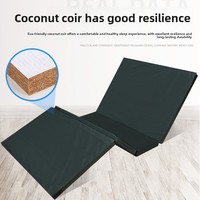 Matelas plat hybride simple/double en sisal et fibre de coco pour lit d'hôpital, école, prison, maison de retraite, usage spécial