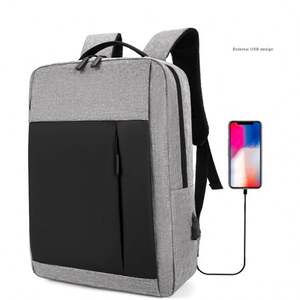Sac à dos promotionnel pour ordinateur portable en tissu Oxford, idéal pour les voyages, l'université et l'école, avec port de chargement USB - Product Image 2