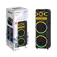 Altavoz de Karaoke Bluetooth con Micrófono, Altavoz para Fiestas al Aire Libre, Altavoz de Karaoke Dual de 12 Pulgadas con Micrófono y Bluetooth