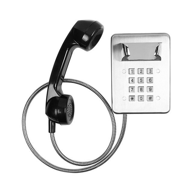 Telephone Line Powered Rugged Analog Telephone Armored Inmate Prison Telephone