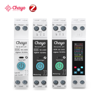Interruptor de Circuito Inteligente Zigbee 3.0 para Riel DIN, Medidor con Control Remoto para Automatización del Hogar Inteligente TUYA, CE/FCC/ROHS/CB Chayo