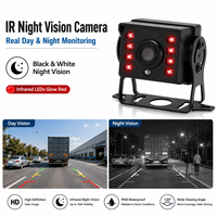 Système de caméra AI BSD 4CH 1080P avec moniteur IPS étanche AHD 7 pouces et buzzer d'alarme pour excavatrice/tracteur de construction