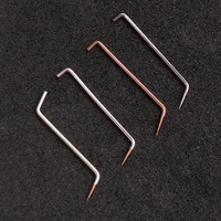 Aiguille de sonde en acier tungstène plaqué or pour test ponctuel de puces IC sur plaquettes, compatible DC/RF, personnalisable