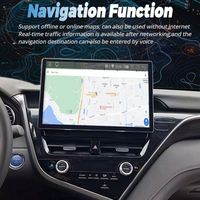 Écran OLED Android 2K de 13,3 pouces, écran partagé, tableau de bord Camry 2021-2022 hybride, stéréo DSP/JBL, GPS intégré, caméra de recul USB