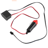 Fil néon EL USB 12V pour voiture, décoratif, coloré, 1/3/5m, bande lumineuse froide LED, lumières d'ambiance