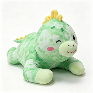 Peluche de dinosaure personnalisée, peluche de dinosaure verte, oreiller en peluche de dinosaure, jouet dinosaure mignon - Product Image 3