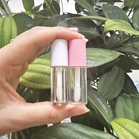 Grossiste d'Usine Professionnel: Contenant de Brillant à Lèvres Rond Blanc Rose 1,2 ml 3 ml, Mini Tube Cosmétique de Maquillage, Tube de Brillant à Lèvres Vide