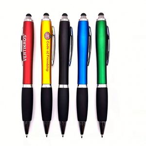 ปากกาสไตลัสอเนกประสงค์พร้อมโลโก้สั่งทำพิเศษ สำหรับหน้าจอสัมผัสพลาสติกนิ่ม 2 in 1 ปากกาลูกลื่นพลาสติก - Product Image 2