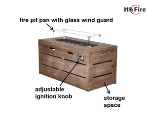 Protector de viento de vidrio de alta duración para jardín, mesa de <span class=keywords><strong>fuego</strong></span> de gas LP para calefacción al aire libre, venta al por mayor - Product Image 6