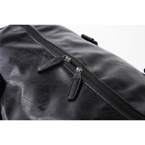 Sac de sport en cuir PU grande capacité personnalisé avec séparation humide/sec, sac de <span class=keywords><strong>voyage</strong></span> portable pour les courts séjours, tendance - Product Image 4