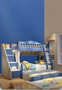 Nuovo Letto a Castello in Legno Multifunzionale per Bambini con Contenitore e Scivolo, Arredamento per Cameretta Bambini e Ragazzi - Product Image 6