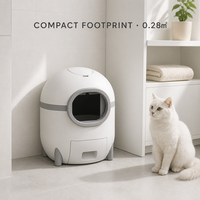 Bac à litière pour chat en plastique intelligent, nettoyage automatique, 60L, facile à nettoyer, pour chats d'intérieur, OEM personnalisé