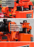Mini appareil de forage rotatif de profondeur maximale de 200m forage de puits d'eau avec composants d'engrenage de moteur