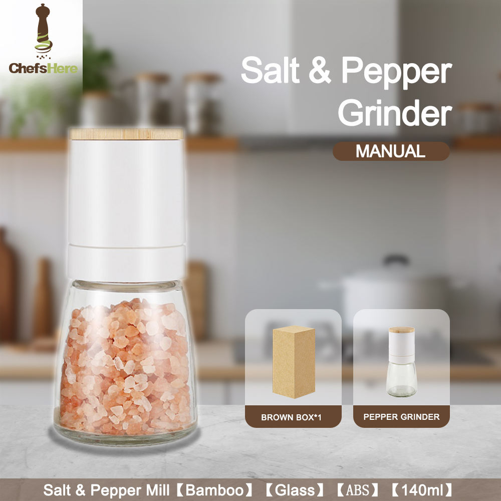 Blanco + Bambú + Vidrio + ABS + 140Ml