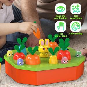 ของเล่นเด็กเล็ก 5 in 1 แบบมอนเตสซอรี่ ของเล่นเสริมพัฒนาการเรียนรู้ จัดเรียงสีแครอท ของเล่นฝึกประสาทสัมผัสและกล้ามเนื้อมัดเล็ก เกมดึงหัวไชเท้า - Product Image 3