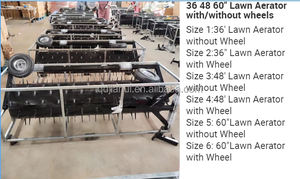 Aérateur de <span class=keywords><strong>pelouse</strong></span> à <span class=keywords><strong>rouleau</strong></span> 36 "48" 60 "Aérateur de <span class=keywords><strong>pelouse</strong></span> ATV avec roues <span class=keywords><strong>sans</strong></span> aérateur de tambour - Product Image 2