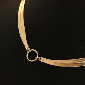 Collar Gargantilla de Cadena de Serpiente de Oro Amarillo de 18K Xinfly, Joyería Fina para Mujer, Regalo de Boda, Compromiso, Aniversario o Cumpleaños - Product Image 4