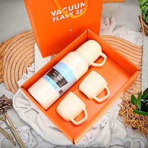 Termo Clásico de Acero Inoxidable con Tres Tapas, Botella de Agua Portátil para Viaje con Pajita, Aislamiento Térmico de 6-12 Horas, Gran Capacidad - Product Image 2