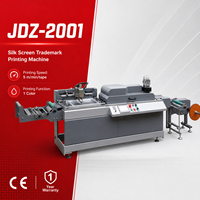 Machine d'impression sérigraphique rouleau à rouleau JDZ-2001, zone d'impression 300x200mm, 5m/min, certifiée CE, garantie 1 an, imprimante d'étiquettes