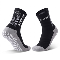 Chaussettes de football antidérapantes avec logo personnalisé, design sportif, logo personnalisé, chaussettes athlétiques de haute qualité pour hommes, antidérapantes, avec logo
